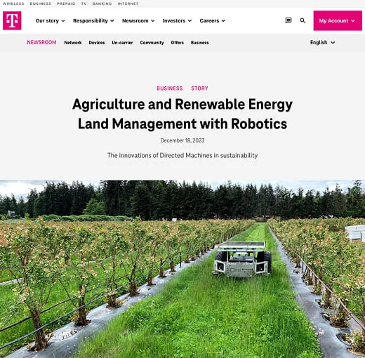 T Mobile - Agriculture and Renewable Energy Land Management with Robotics