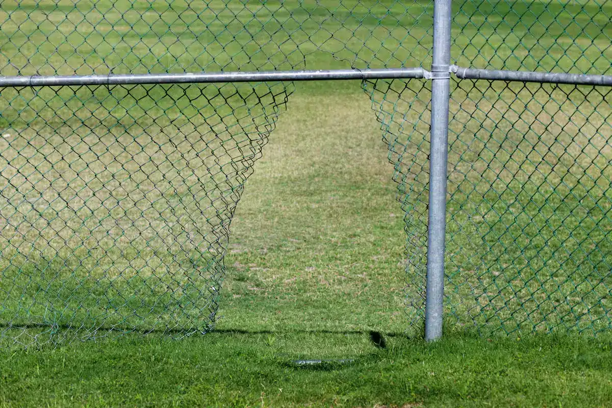 hole in fence